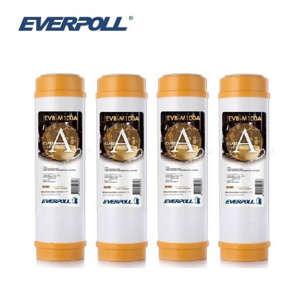EVERPOLL樹脂濾心EVB-M100A/EVBM100A【10英吋標準規格】【4支優惠價1200元】